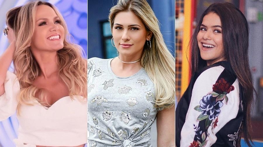 Eliana, Lívia Andrade e Maisa, três estrelas empoderadoras do SBT - Montagem/UOL/Reprodução/Instagram/eliana/liviaandradereal/maisa