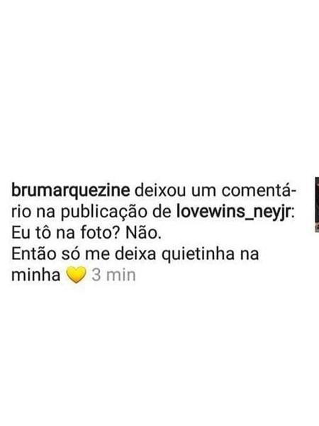 O post foi apagado depois da chuva de comentários dos fãs  - Reprodução/Instagram/@lovewins_neyjr - Reprodução/Instagram/@lovewins_neyjr