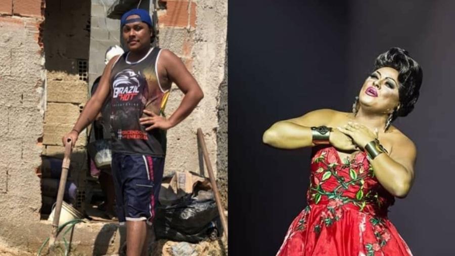 Igor William, 29, está construindo a própria casa, mas também é sushiman e se apresenta como drag queen Safira O"Hara - Arquivo Pessoal