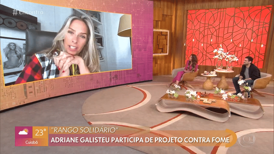 Adriane Galisteu e Patrícia Poeta no Encontro - Reprodução/TV Globo