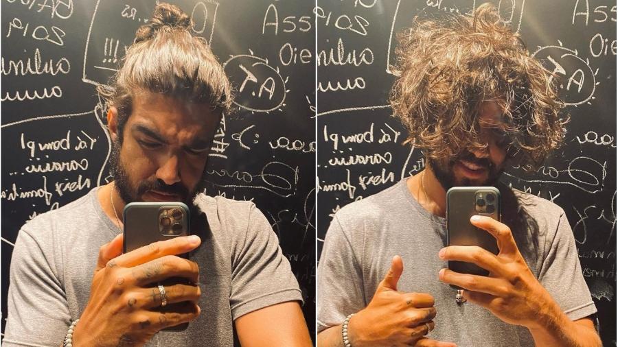 Caio Castro exibe cabelão em novas fotos no Instagram - Reprodução/Instagram