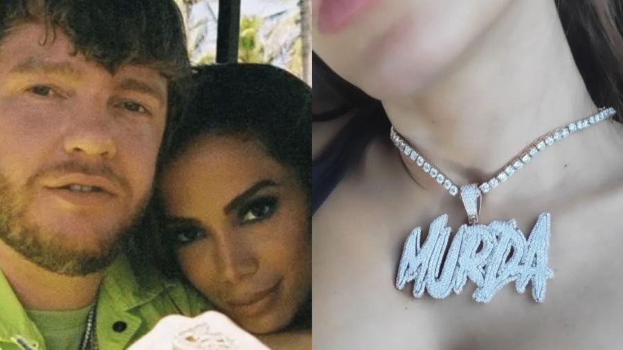Anitta posa ostentando colar com nome do namorado, Murda Beatz - Reprodução/Instagram