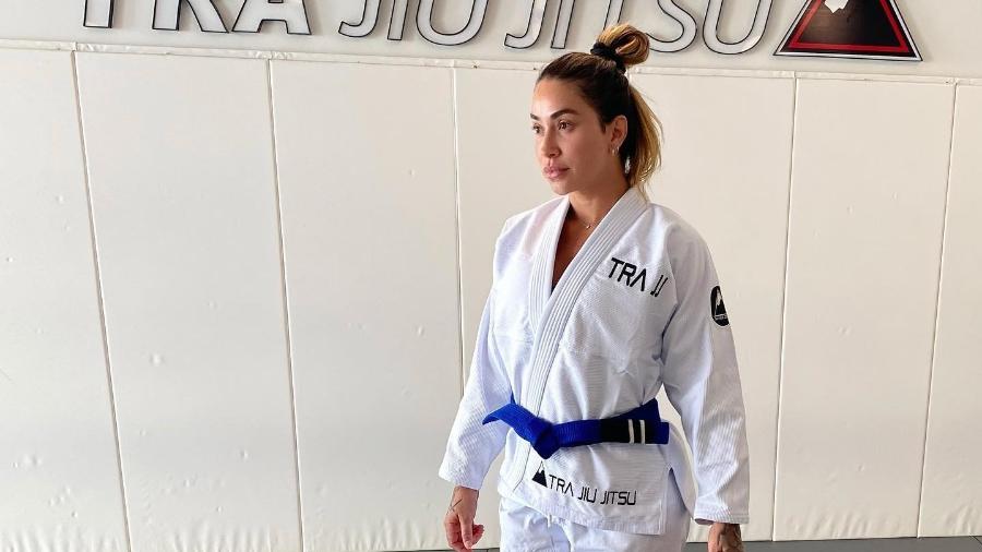 Dani Bolina treina jiu-jitsu desde 2015; na foto, está com faixa azul - Reprodução/Instagram