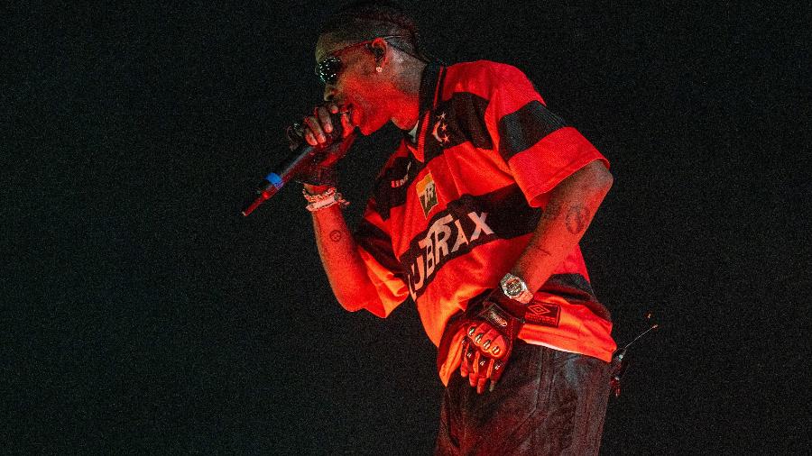 Travis Scott durante o Lyrical Lemonade Summer Smash Festival, no dia 14 de junho, nos EUA - Barry Brecheisen/Getty Images