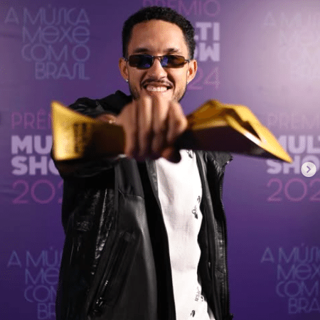 Cantor Grelo ganhou na categoria Arrocha do Ano no Prêmio Multishow em 2024 Cantor Grelo ganhou na categoria Arrocha do Ano no Prêmio Multishow em 2024