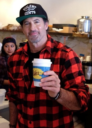 Nos Estados Unidos, ator Scott Patterson participou de ação em café de Beverly Hills transformado no Luke's - Sarah Morris/Getty Images/AFP - Sarah Morris/Getty Images/AFP