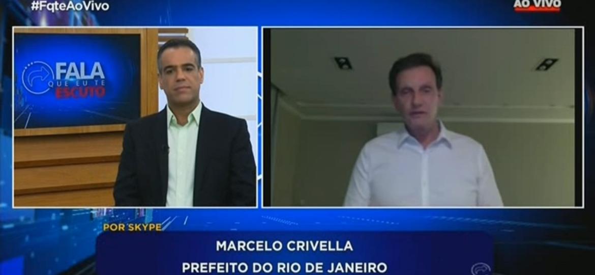 Crivella ataca Globo no Fala Que Eu Te Escuto e diz que emissora mantém "uma controvérsia contra os evangélicos" - Reprodução/Fala Que Eu Te Escuto/TV Record