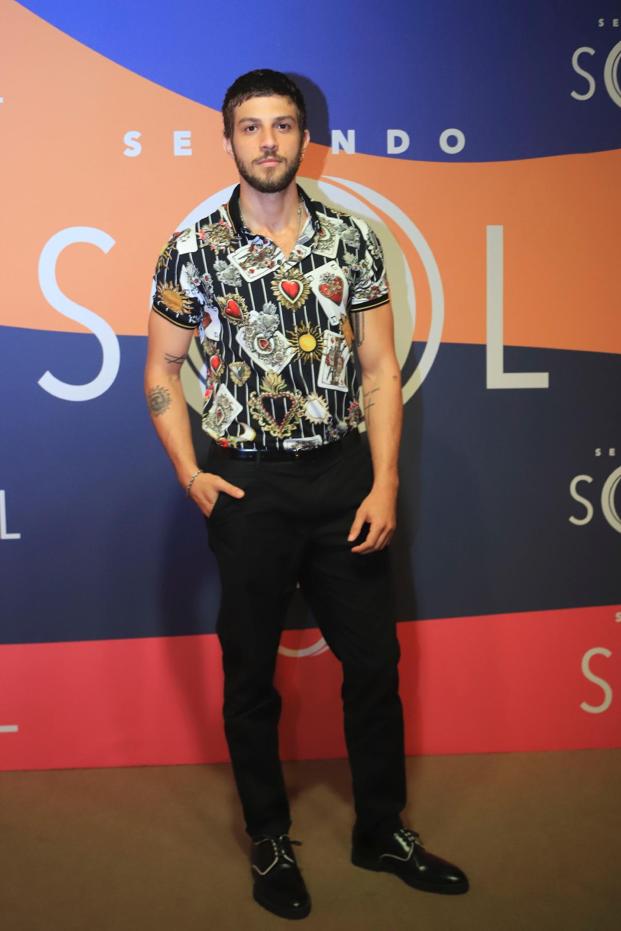 Chay Suede durante o lançamento de "Segundo Sol" - Paulo Belotte/Globo