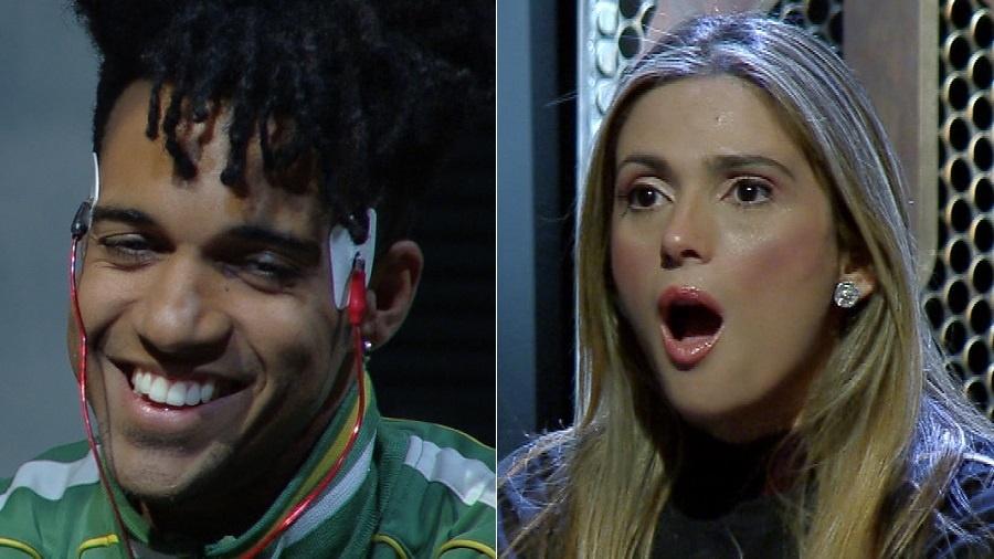 Vinicius D"Black enfrenta polígrafo e choca a mulher, Nadja Pessoa, no "Power Couple" - Montagem/UOL/Divulgação/Record