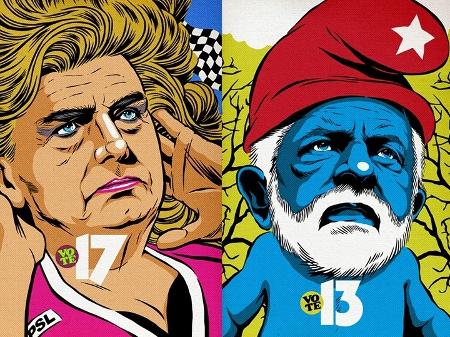 Artes de Butcher Billy com presidenciáveis - Butcher Billy/Divulgação