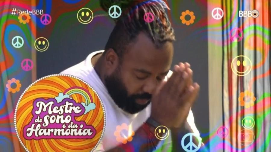 "BBB19" brincou nesta terça (12) com Rodrigo, chamando-o de "mestre do sono e da harmonia" - Reprodução / TV Globo