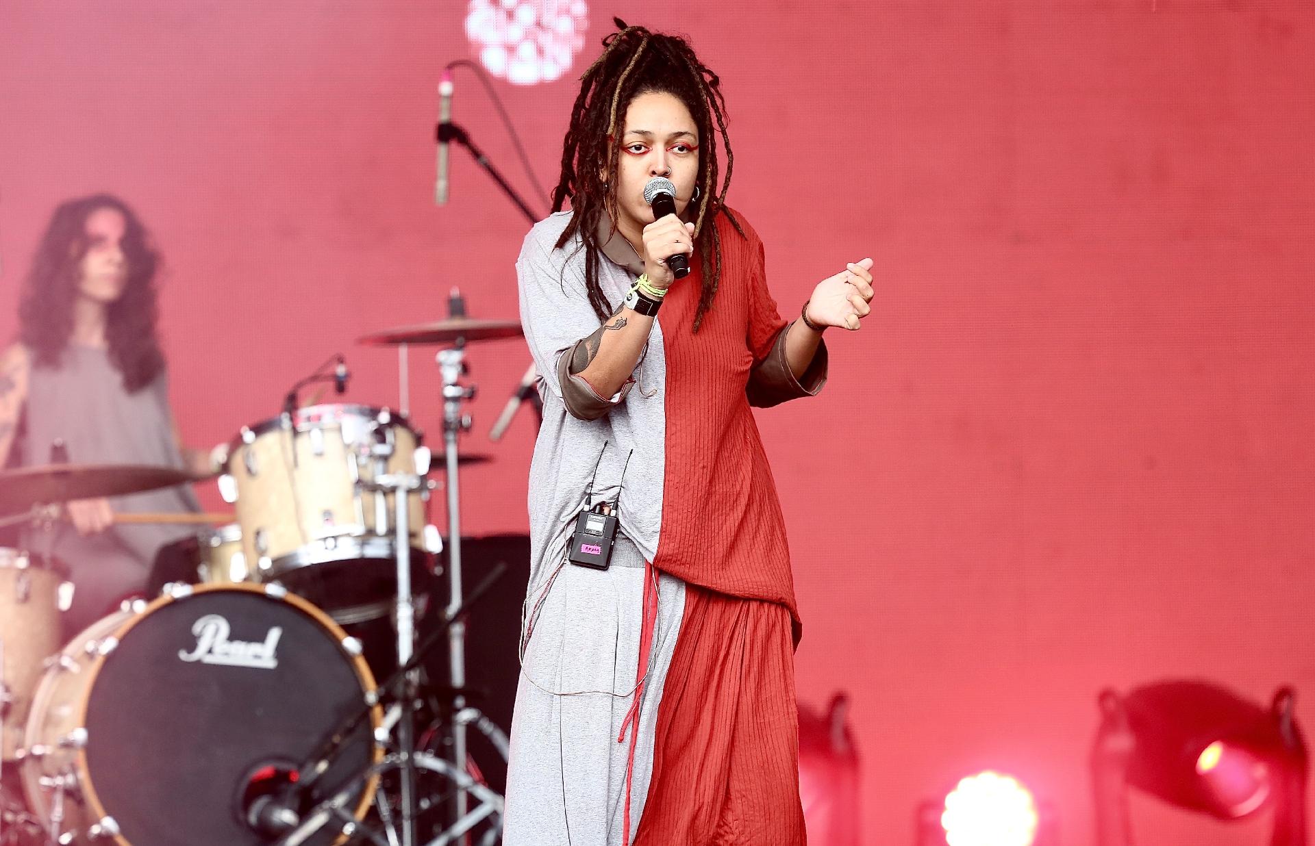 Grupo Mulamba faz show de protesto no segundo dia do festival GRLS!, em São Paulo - Iwi Onodera/UOL