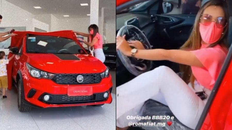 Ivy Moraes recebe o carro que ganhou no BBB 20 - Reprodução/Instagram