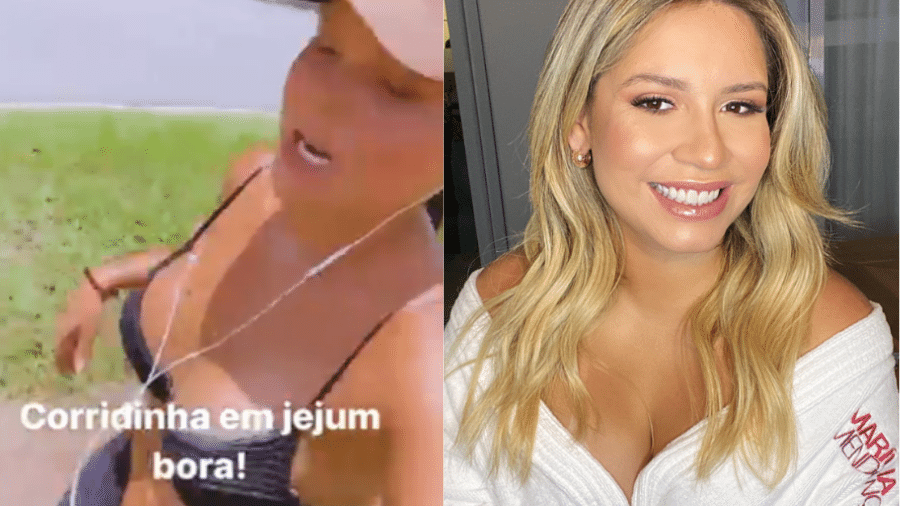 Marília Mendonça trocou brincadeiras com Maraisa depois de vídeo com roupa favorita da cantora para treino - Reprodução/Twitter