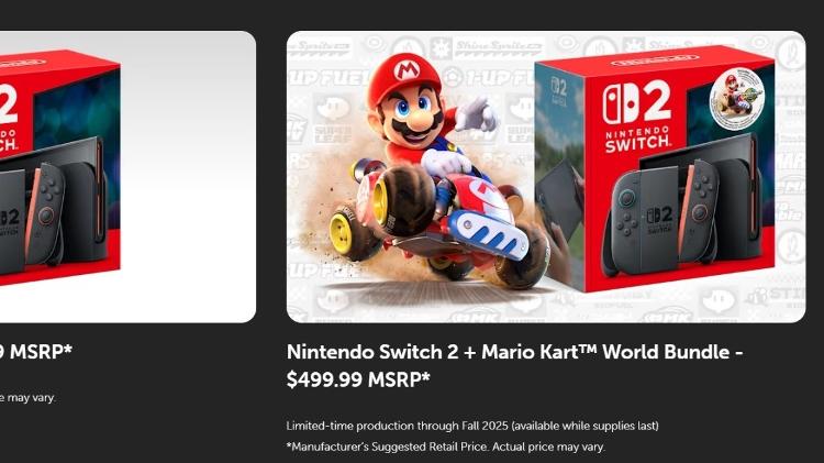 Nintendo anuncia as duas versões do Switch 2 no lançamento em junho Nintendo anuncia as duas versões do Switch 2 no lançamento em junho