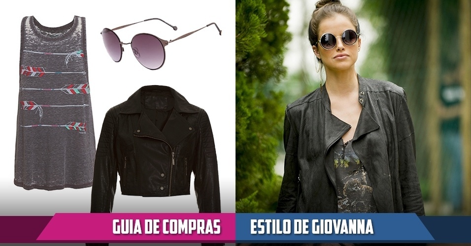 Clique na seta da esquerda para ver onde comprar peças semelhantes às de Giovanna (Agatha Moreira) e na seta da direita para se inspirar nos melhores looks da personagem - Arte UOL