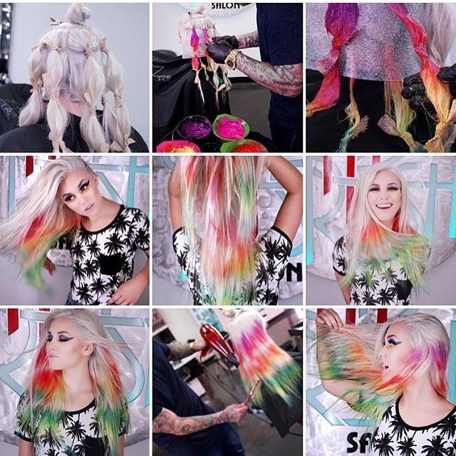 Tye Dye Hair - Reprodução/Instagram/@hairgod_zito