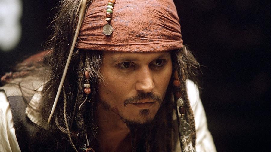 Johnny Depp em cena de "Piratas do Caribe: A Maldição do Pérola Negra" (2003) - Divulgação