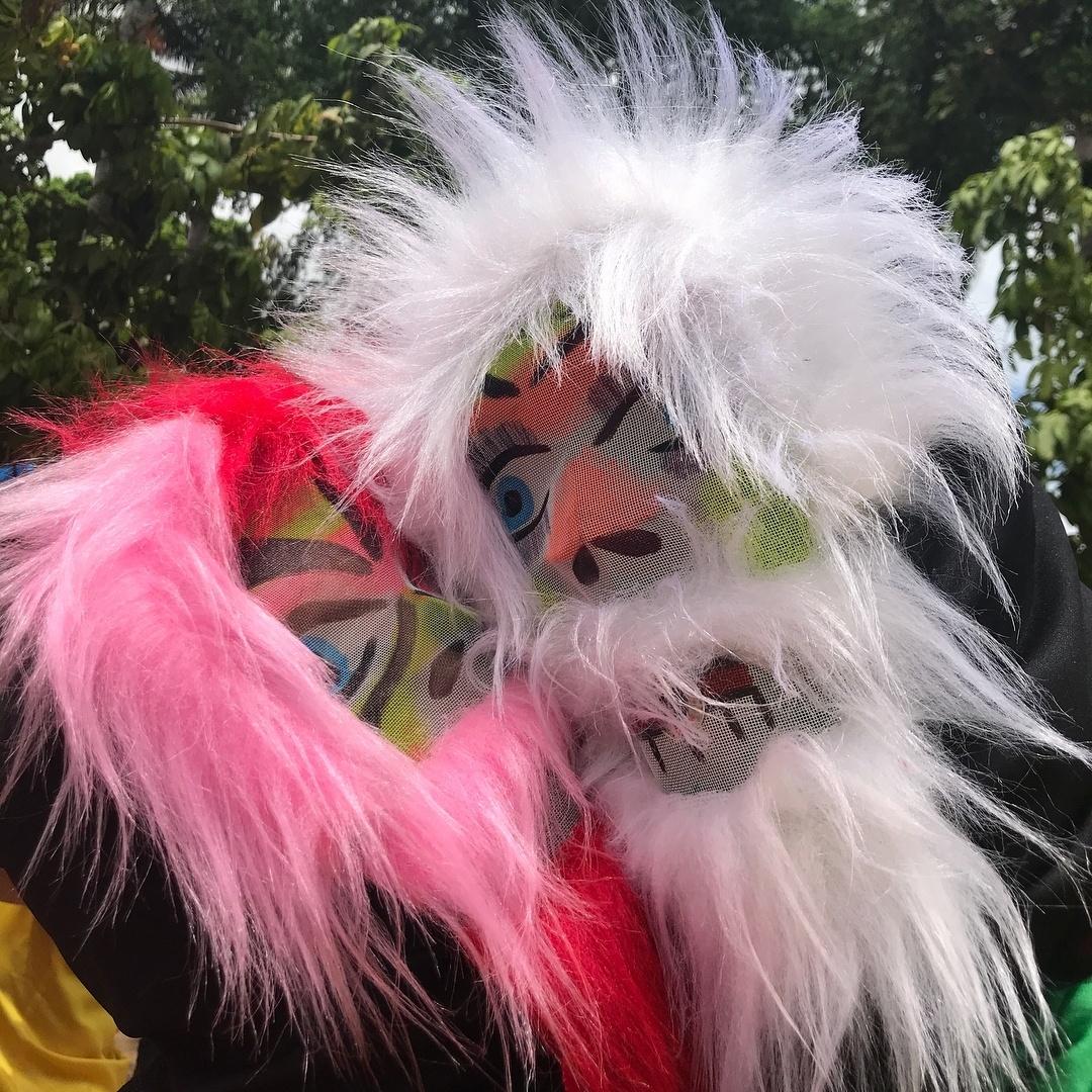 Mascarados, Fátima Bernardes e Túlio Gadelha curtem o pré-Carnaval mascarados - Reprodução/Instagram
