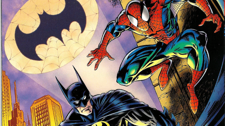 Capa de "Homem-Aranha e Batman", lançado em 1995 - Reprodução - Reprodução