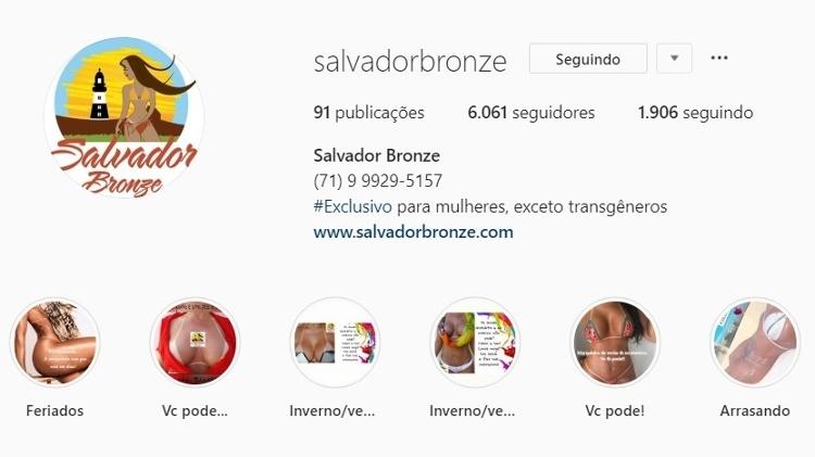 Clínica em Salvador avisa que não atende transgêneros por limitações técnicas - Reprodução/Instagram