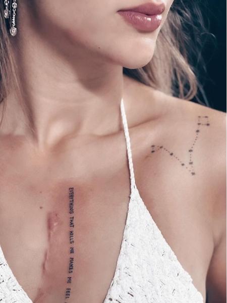 Jéssica Costa mostra tatuagem que fez ao lado de cicatriz - Reprodução/Instagram