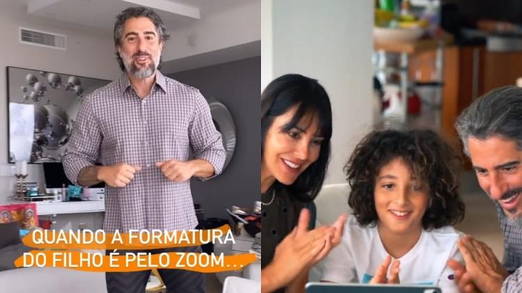 Marcon Mion mostra look para formatura à distância do filho caçula, Stefano - Reprodução/Instagram - Reprodução/Instagram