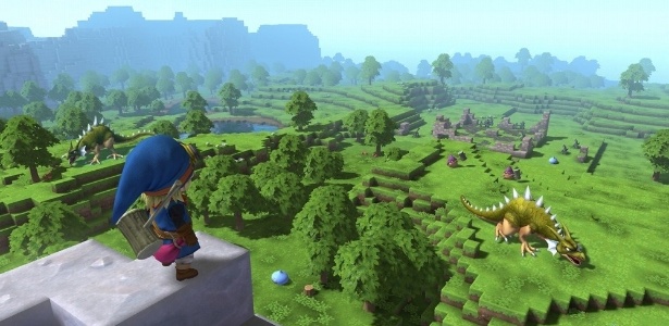 Primeira imagem do game lembra muito o estilo de "Minecraft" - Divulgação