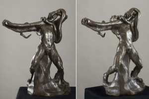 "L"Homme au serpent" de Rodin foi doada ao Museu Cantonal de Belas Artes de Lausanne - AFP Photo/Musee des Beaux-Arts de Lausanne