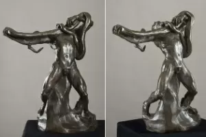 "L"Homme au serpent" de Rodin foi doada ao Museu Cantonal de Belas Artes de Lausanne - AFP Photo/Musee des Beaux-Arts de Lausanne