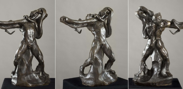 "L"Homme au serpent" de Rodin foi doada ao Museu Cantonal de Belas Artes de Lausanne - AFP Photo/Musee des Beaux-Arts de Lausanne