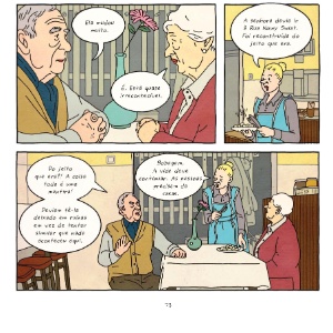 Página da HQ "A Propriedade", da israelense Rutu Modan - Divulgação