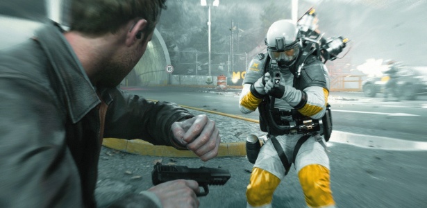 Em "Quantum Break", Jack Joyce utiliza sua capacidade de controlar o tempo para encarar os inimigos - Divulgação