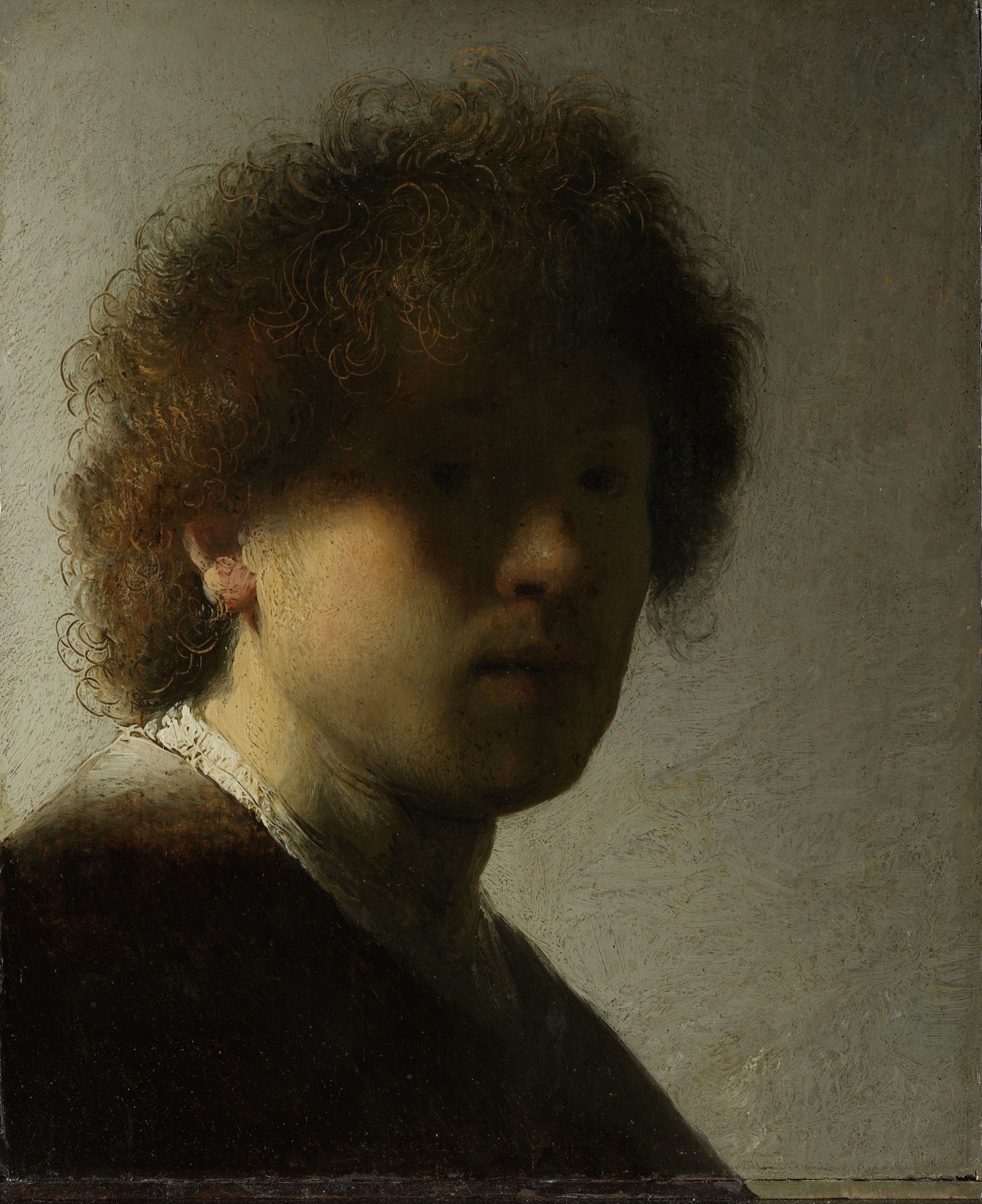 O museu guarda também o autorretrato de Rembrandt quando era um jovem e inexperiente artista - Rembrandt/Rijksmuseum/Rijksmuseum