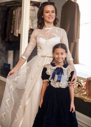 Bianca Bin e Nathalia Costa nos bastidores de “Êta Mundo Bom!” - Pedro Curi/Divulgação - Pedro Curi/Divulgação