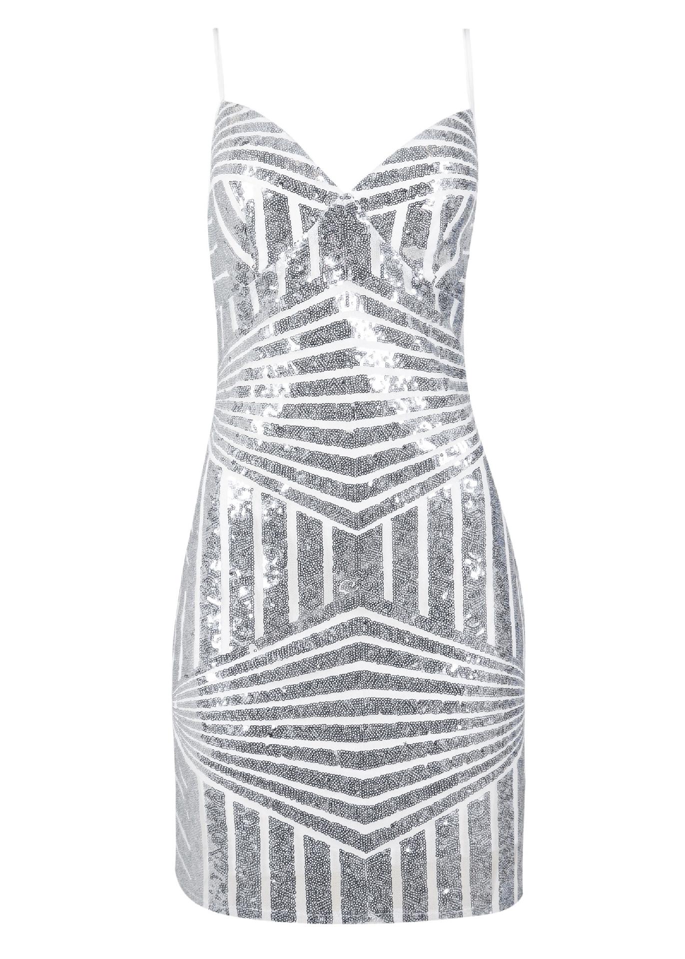 Vestido de chiffon com micro paetês, R$ 179,90, Renner, renner.com.br - Divulgação