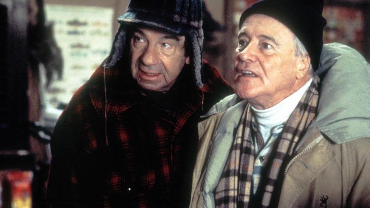 Jack Lemmon	e Walter Matthau em cena de "Dois Velhos Rabugentos" - Reprodução - Reprodução