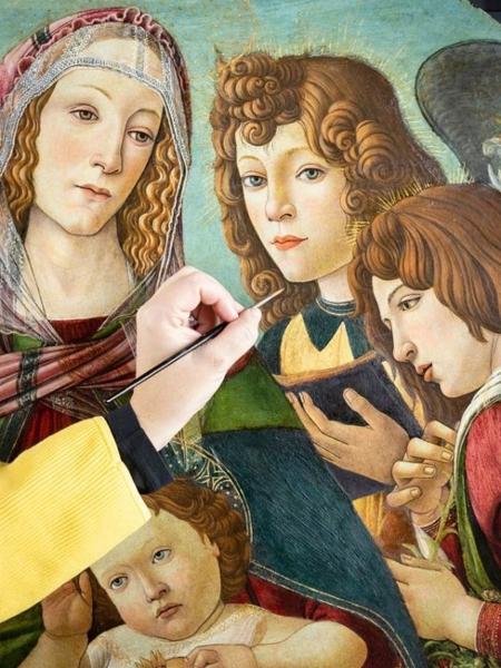 Pintura "falsa" de Botticelli é verdadeira, afirmam restauradores britânicos - ENGLISH HERITAGE via BBC - ENGLISH HERITAGE via BBC