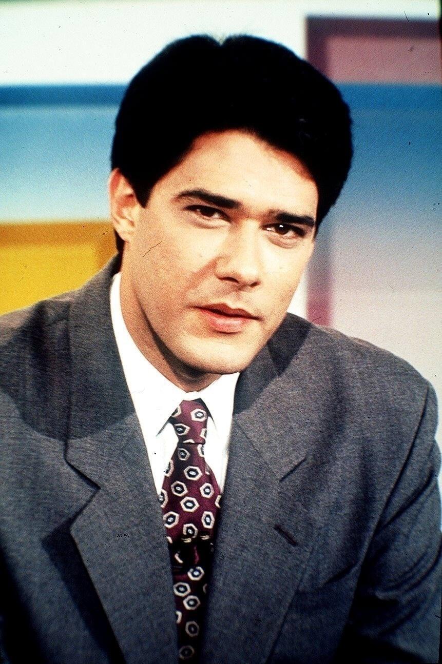 William Bonner em 1996 - Reprodução