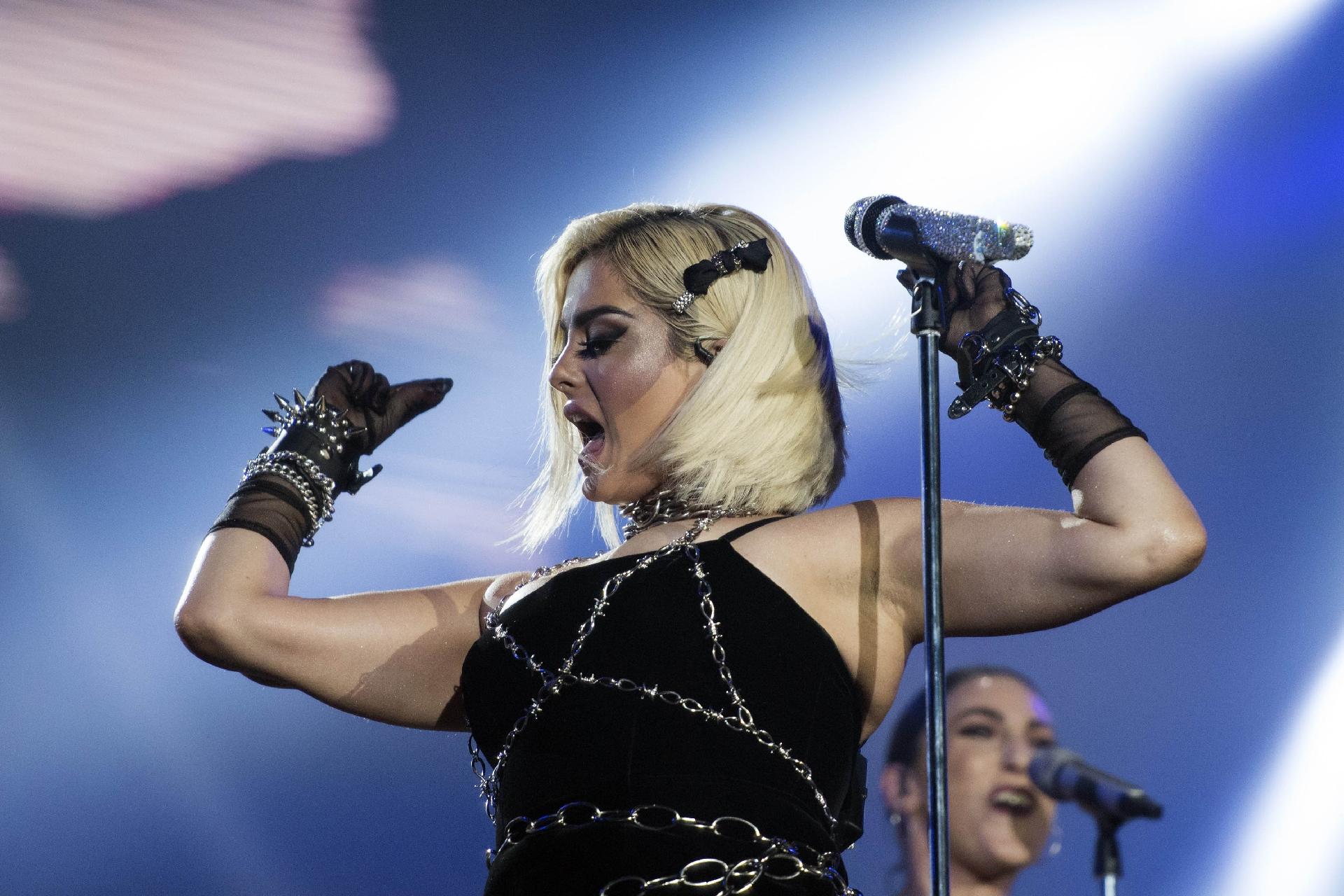 Bebe Rexha se apresenta no palco Mundo no primeiro dia do Rock In Rio 2019 - DELMIRO JUNIOR/AGÊNCIA O DIA/ESTADÃO CONTEÚDO