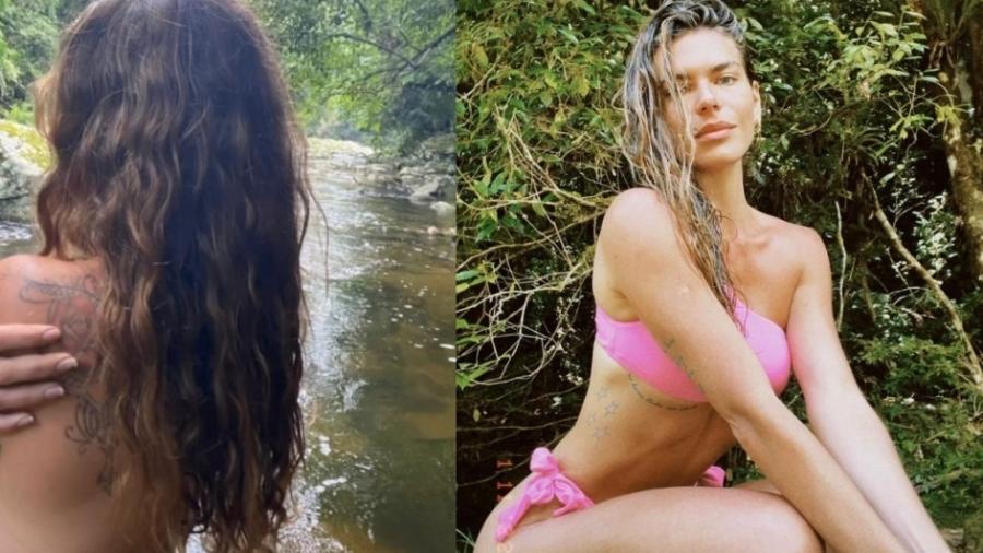 Mariana Goldfarb faz topless para curtir a natureza - Reprodução/Instagram