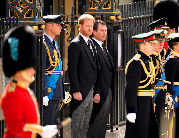 Prince Harry highlighted, in a record taken during the funeral of Queen Elizabeth II - Getty Images - Getty Images