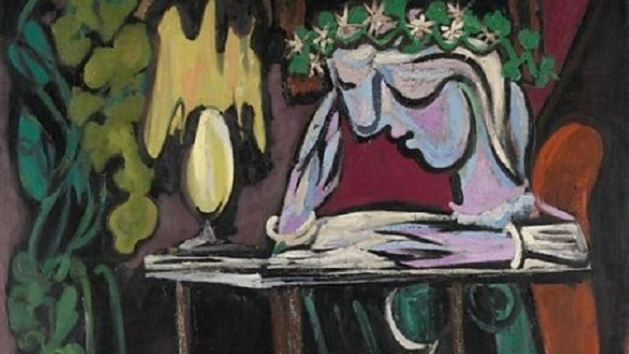 Fragmento de Lendo à Mesa, de Pablo Picasso