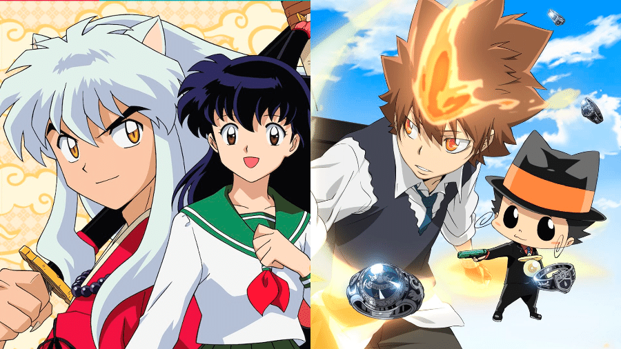 Animes "InuYasha" e "Reborn"