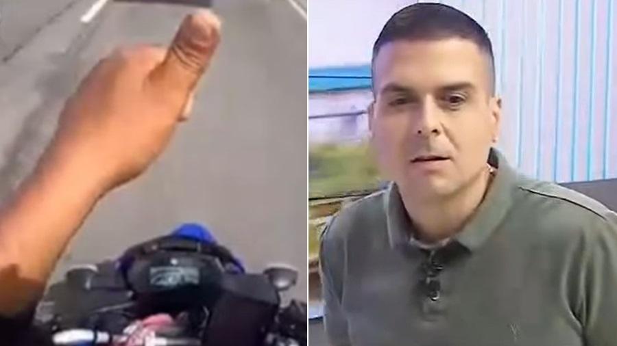 TV Aratu mostra perseguição de suspeito de assalto ao vivo - Reprodução/TV Aratu
