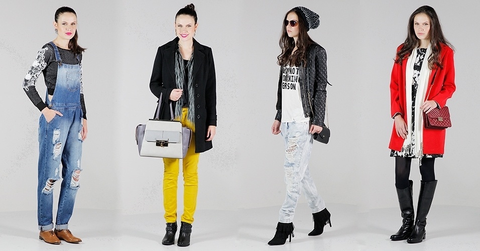 Para ser bem quentinho e confortável, é comum usar roupas desleixadas e escorregar no visual de inverno. Sobrepondo peças, investindo em acessórios impactantes e misturando cores e texturas, é possível criar um look estiloso e que esquente o corpo. Veja a seguir oito diferentes combinações para te inspirar nos dias frios - Reinaldo Canato/UOL