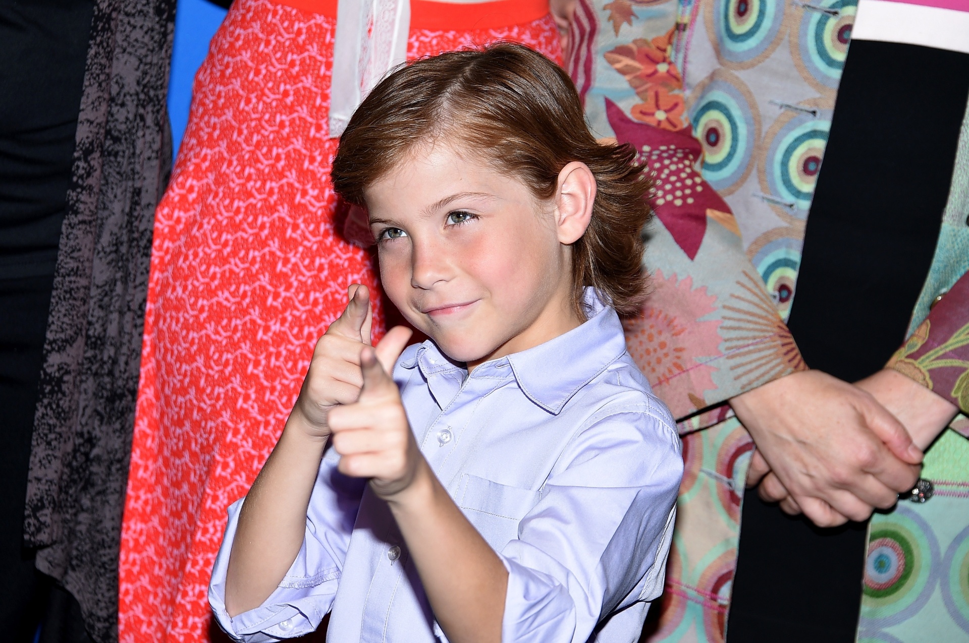 14.set.2015 - O ator mirim Jacob Tremblay participa de entrevista coletiva sobre o filme "Room" - Mike Windle/Getty Images