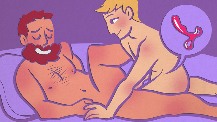 Uso de massageador de próstata no sexo a dois - Lumi Mae/Arte UOL - Lumi Mae/Arte UOL