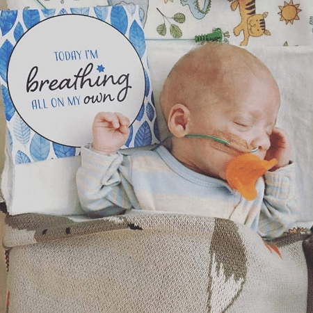 Série marca conquistas de prematuros: "Hoje estou respirando sozinho" - Reprodução/instagram.com/miraclemumma/