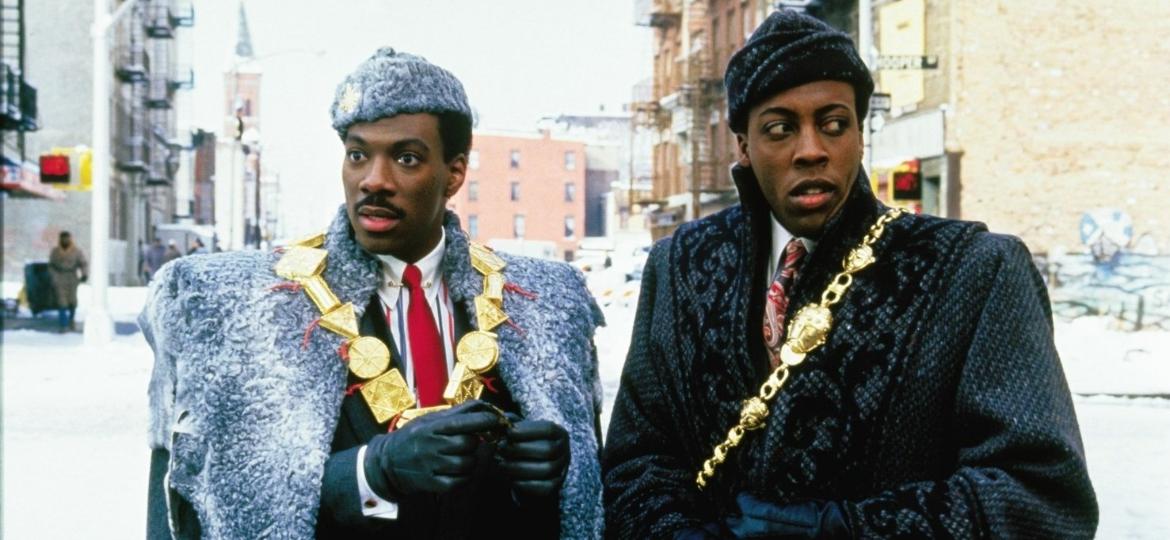 Os atores Eddie Murphy e Arsenio Hall em "Um Príncipe em Nova York" (1988) - Divulgação